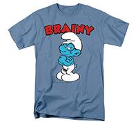 Smurfs Brainy Unisex T Shirt, Carolina Blue, XX-Large