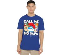 Smurfs Call Me Big Papa Unisex T Shirt, Royal, Small