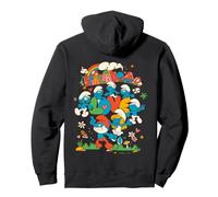 Smurfs Character Pose Peace Love Happiness Best Retro Friend Pullover Hoodie