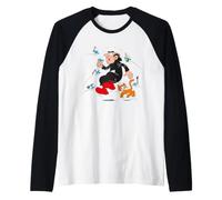Smurfs Gargamel Smurf Battle Bad Day Friends Retro Teamwork Raglan Baseball Tee
