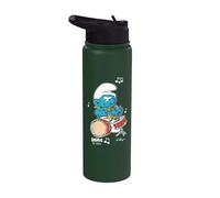 Smurfs Harmony Musical Genius Cartoon 80s 90s Retro Classic Stainless Steel Insulated Water Bottle