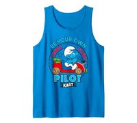 Smurfs Hefty Smurf Pilot Karting Trending 1st Race Winner Tank Top