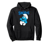 Smurfs Jokey Smurf Happy Days Feeling Good Fun Friends Retro Pullover Hoodie