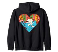 Smurfs Lover Smurf Enamored Valentines Heart Love Retro More Zip Hoodie