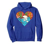 Smurfs Lover Smurf Enamored Valentines Heart Retro Love More Pullover Hoodie