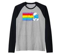Smurfs Rainbow Adventure Outdoor Explorer Fun Memories Retro Raglan Baseball Tee