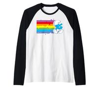 Smurfs Rainbow Adventure Outdoor Explorer Fun Retro Memories Raglan Baseball Tee