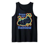 Smurfs Rainbow Dreams Happy Nap Sleepy Smurf Daydream Retro Tank Top