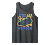Smurfs Rainbow Dreams Happy Nap Sleepy Smurf Retro Daydream Tank Top
