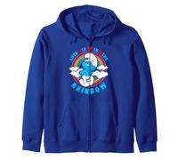 Smurfs Rainbow Love Romantic Valentines Classic Friend BFF Zip Hoodie