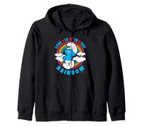 Smurfs Rainbow Love Romantic Valentines Friend BFF Classic Zip Hoodie