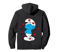 Smurfs Romantic Enamoured Valentines Love Hearts Classic Fun Pullover Hoodie