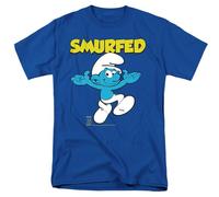 Smurfs Smurfed Unisex T Shirt, Royal, XXXX-Large