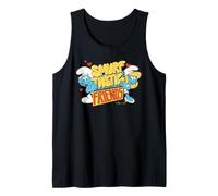 Smurfs Smurfette Best Friends Forever Love Hearts BFF Retro Tank Top