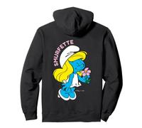 Smurfs Smurfette Girly Pretty Flowers Queen Bee Classic Love Pullover Hoodie