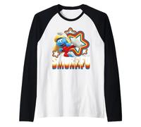Smurfs Smurfette Kung Fu Martial Arts Girl Power Classic Fun Raglan Baseball Tee