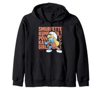 Smurfs Smurfette Kung Fu Ninja Girl Power Tokyo Fun Classic Zip Hoodie