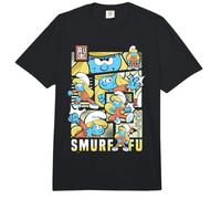Smurfs Smurfette Smurf Fu Ninja Pose Tokyo Japan Fun Classic Comfort Colors Adult Heavyweight T-Shirt