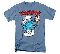 Smurfs Vanity Unisex T Shirt, Carolina Blue, Medium