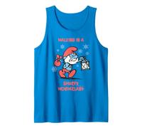 Smurfs Xmas Big Papa Christmas Winter Magical Wonderland Tank Top