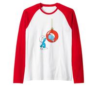 Smurfs Xmas Smurf Christmas Winter Festive Tree Decoration Raglan Baseball Tee
