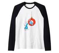 Smurfs Xmas Smurf Christmas Winter Tree Decoration Festive Raglan Baseball Tee