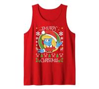 Smurfs Xmas Smurfette Santa Christmas Trending Candy Festive Tank Top