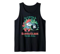 Smurfs Xmas Smurfy Christmas Big Papa Festive Santa Claus Tank Top