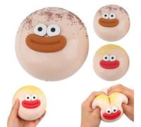 Smushers Face Squish, Smushers Squish with Interchangeable Faces, Funny Slow Texture Balls Rising Squeezes For Anxie Sensory