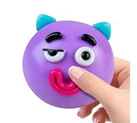 Smushers Face Squishie - 2026 New Dog Face Swap Squish | Cute Soft Sensory with Interchangeable Faces | Novelty Slow Rise Moldable Fidget Stress Relief Ball | for Offices School