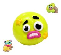 Smushers Sensory Squishy Toy with Interchangeable Dog Faces - Soft Slow-Rise Face Swap Squishy for Stress Relief, Moldable Funny Desk Accessory & Calming Fidget for Adults (Green)