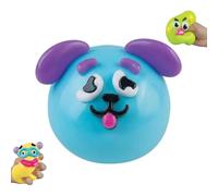 Smushers Sensory Squishy Toy with Interchangeable Dog Faces - Soft Slow-Rise Face Swap Squishy for Stress Relief, Moldable Funny Desk Accessory & Calming Fidget for Adults (Blue)