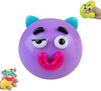 Smushers Sensory with Interchangeable Faces, Funny Curiosities Smushers Dog Face Swap Squishy, Soft Interchangeable Dog Face Swap Stress Relief Sensory Squeeze Toy for Adults (Purple)