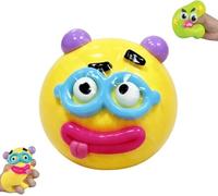 Smushers Sensory with Interchangeable Faces, Funny Curiosities Smushers Dog Face Swap Squishy, Soft Interchangeable Dog Face Swap Stress Relief Sensory Squeeze Toy for Adults (Yellow)
