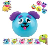 Smushers Squishy - Curiosities Smushers Dog Face Swap Squishy Soft Moldable, Cute Slow Rise Relaxing Sensory Fidget Relief, Interchangeable Faces for Tactile Fun, Desk Accessory for Adults (#A)