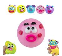 Smushers Squishy, Dog Face Swap Soft Moldable Cute Slow Rise Relaxing Sensory Fidget Fun Desk Accessory for Adults(Pink)