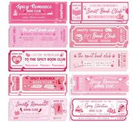 Smut Romance Bookmarks, Spicy Book Marks for Women and Book Clubs | 20 Pcs Ticket-Style Page Markers with Funny Smut Romance Designs for Adult Readers, Women, Book Clubs and Party Gifts