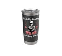 Smutty Book Smutt Probably Reading Something Unholy Romance Stainless Steel Insulated Tumbler