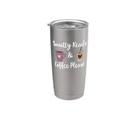 Smutty Reads and Coffee Please Dark Romance Book Smut Reader Stainless Steel Insulated Tumbler