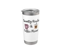 Smutty Reads & Coffee Please Dark Romance Merch Smut Reader Stainless Steel Insulated Tumbler