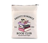 Smutty Romance Book Club Gift Literature Bookish Book Sleeve Smut Reader Zipper Book Cover Spicy Reader Club Gift (Smutty Romance BM)