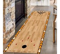 SMXVRC Bowling Area Rug, 60x120cm, Play Bowling Ball Carpet for Entryway, Soft Cozy Foldable Thin Indoor Area Mat, with Non-Slip Backing Breathable Absorbent Carpet for Indoor Entrance