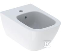 Geberit Wall Hung Bidet Smyle Square 1 Hole 350x260x540mm White 500209011