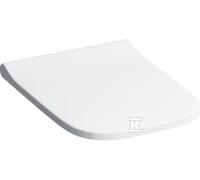 Geberit Soft Close Toilet Seat Smyle Square Quick-Release Antibacterial 450x356x43mm White