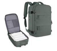 SMYDM Travel Laptop Backpack 42x31x17cm, Water-Resistant Daypack for Men with USB Port, Shoe Compartment, and Wet/Dry Separation for Business Travel