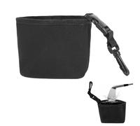 SMYJDMM Golf Ball Cleaner Pouch, Golf Club and Golf Ball Cleaning Bag 11 * 8 * 13 cm Golf Club Scrub Bag for Grooves & Ball Cleaning for Golf Enthusiasts (Black)