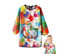 SMYJDMM Kids Painting Apron, Waterproof Painting Apron, Kids Art Aprons for Age 7-12 Years Girls Boys Waterproof Graffiti Painting Aprons Long Sleeves with Pockets for Painting Craft School