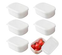 SMYJDMM Meal Prep containers with lids, 6 Pcs Food Storage Containers, Rectangle Portion Box Container Sets Food Storage Box Airtight Food Containers Leak Proof Microwave Freezer Dishwasher Reusable
