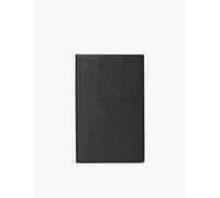 Smythson Black Panama Leather Notebook 14cm X 9cm