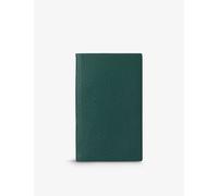 Smythson Green Panama A5 Leather Notebook 14cm X 9cm